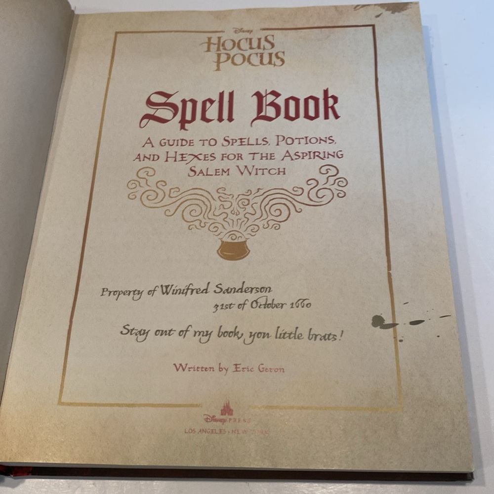 “Hocus Pocus Spell Book” - Picture 2 of 4